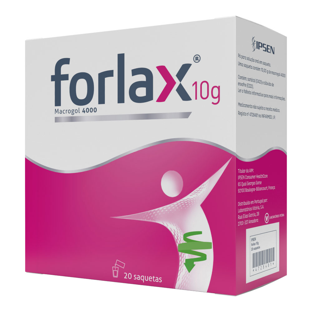 Forlax, 10 g x 20 pó sol oral saq