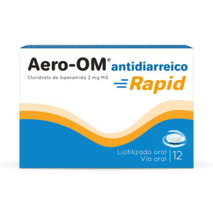 Aero-OM antidiarreico Rapid MG, 2 mg Blister 12 Unidade(s) Liofil oral