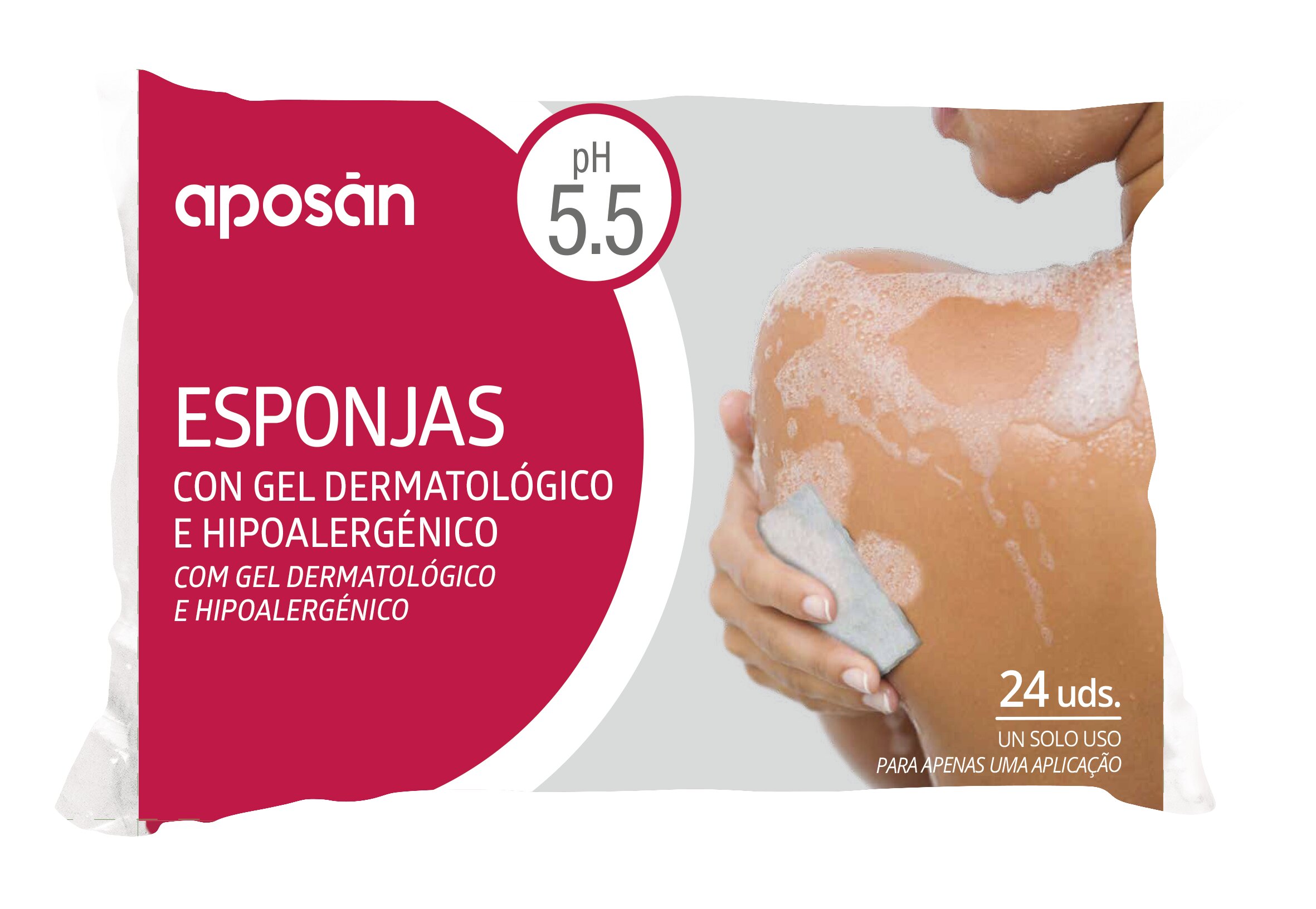 Aposan Esponja C/Gel Derm/Hipx24