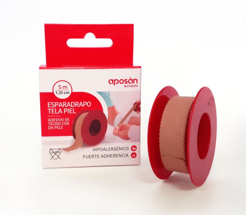 Aposan Adesivo Cor Pele 5mx1,25cm