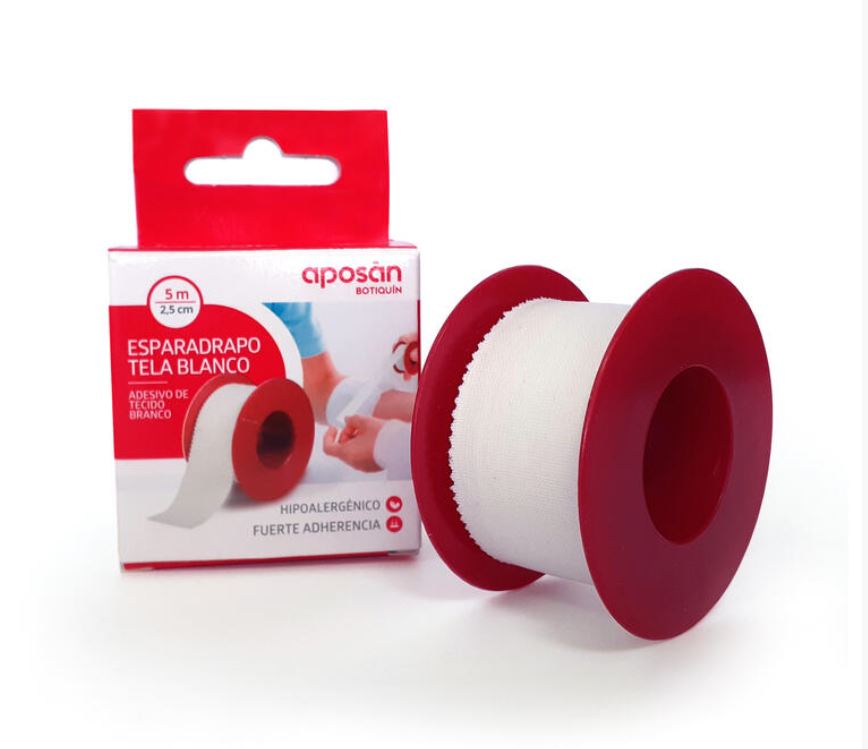 Aposan Adesivo Cor Branco 5mx2,5cm