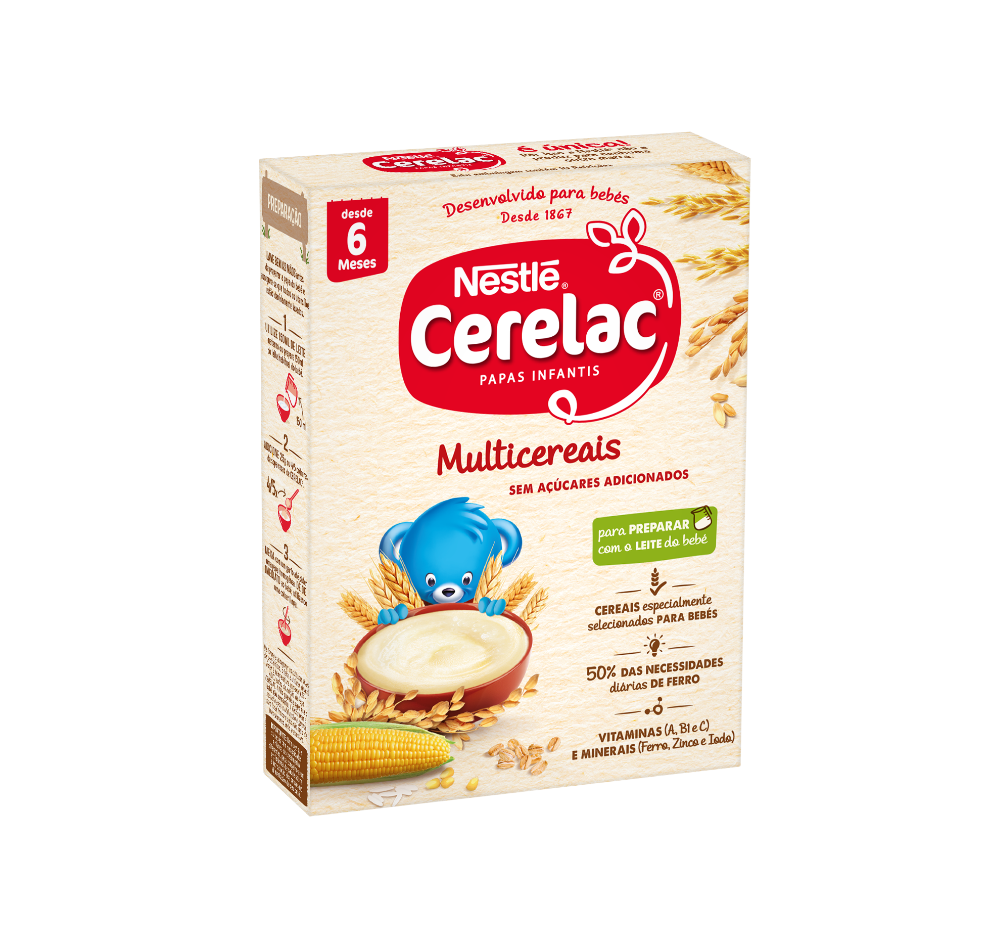 Cerelac Farinha Multicereais 250G 6M+