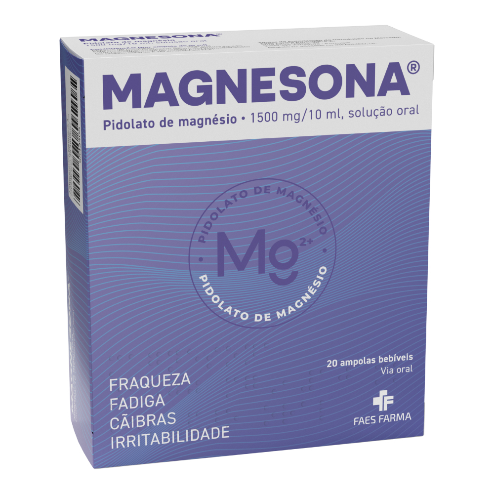 Magnesona 1500 mg/10ml 20 Ampolas