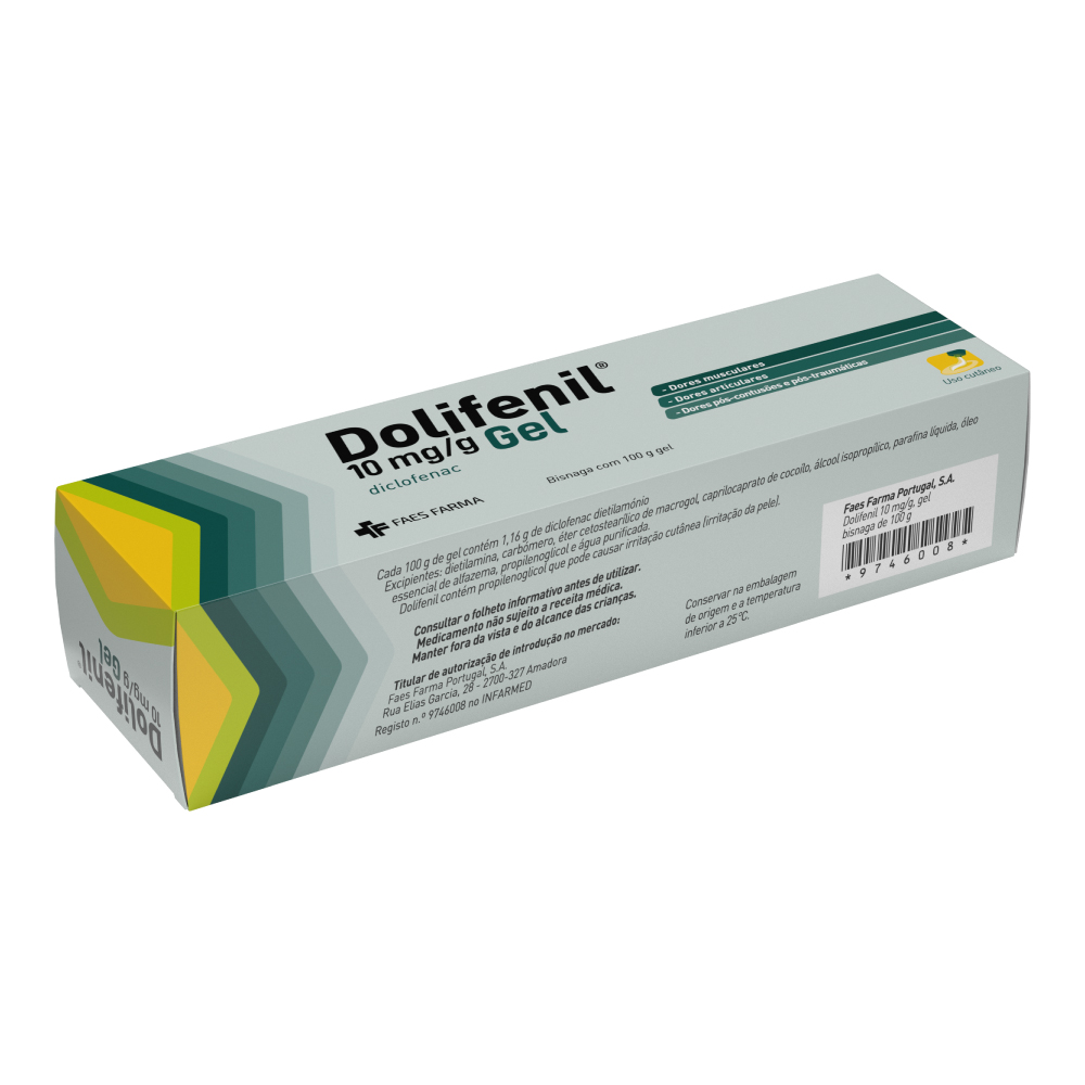 Dolifenil , 10 mg/g Bisnaga 100 g Gel, 10 mg/g x 1 gel bisnaga