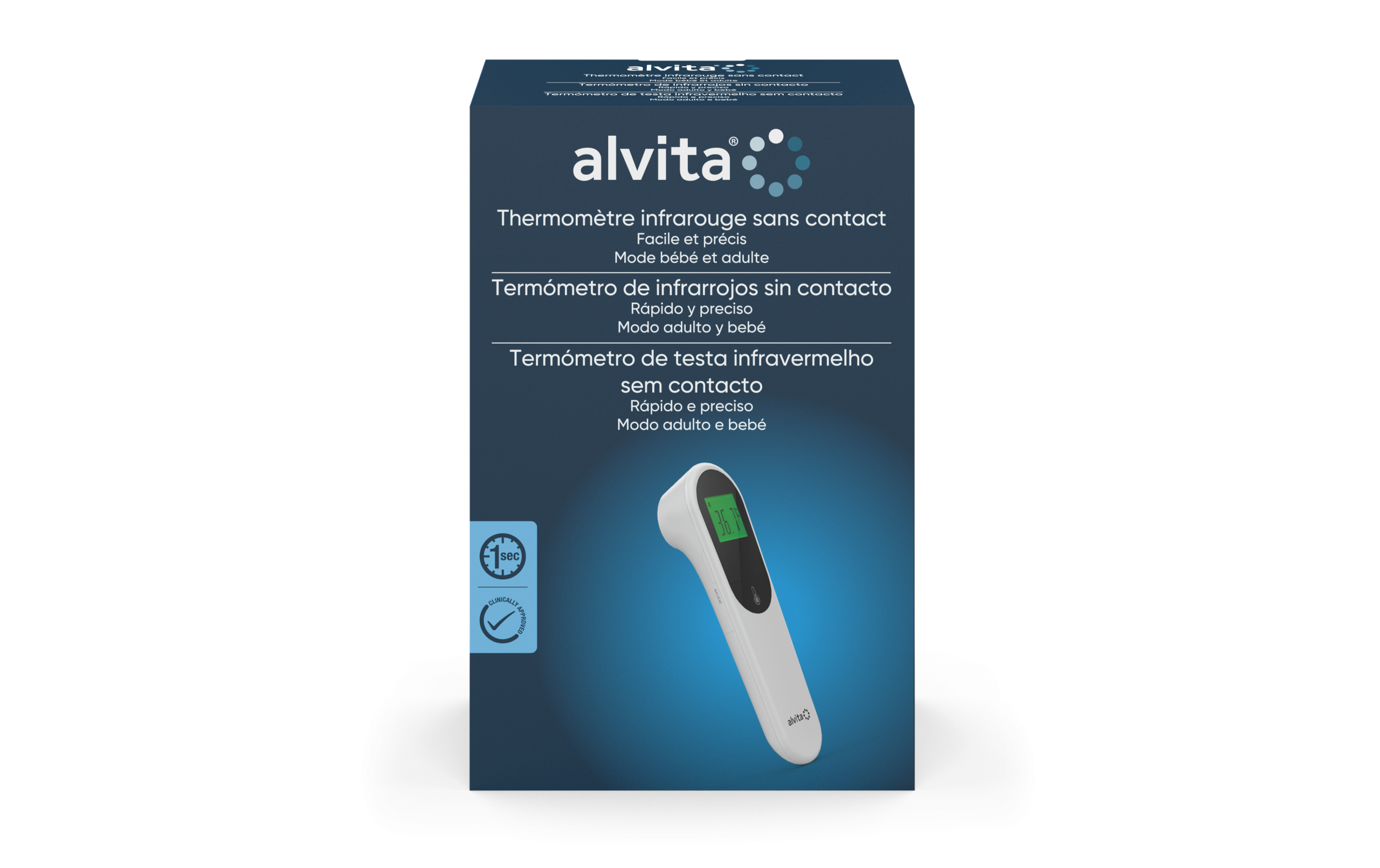 Alvita Termometro Testa Infrav S/Cont