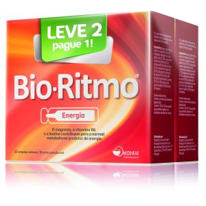 Bio-Ritmo@ Energia Duo Ampolas 10ml x20 com Oferta de 2ª Embalagem
