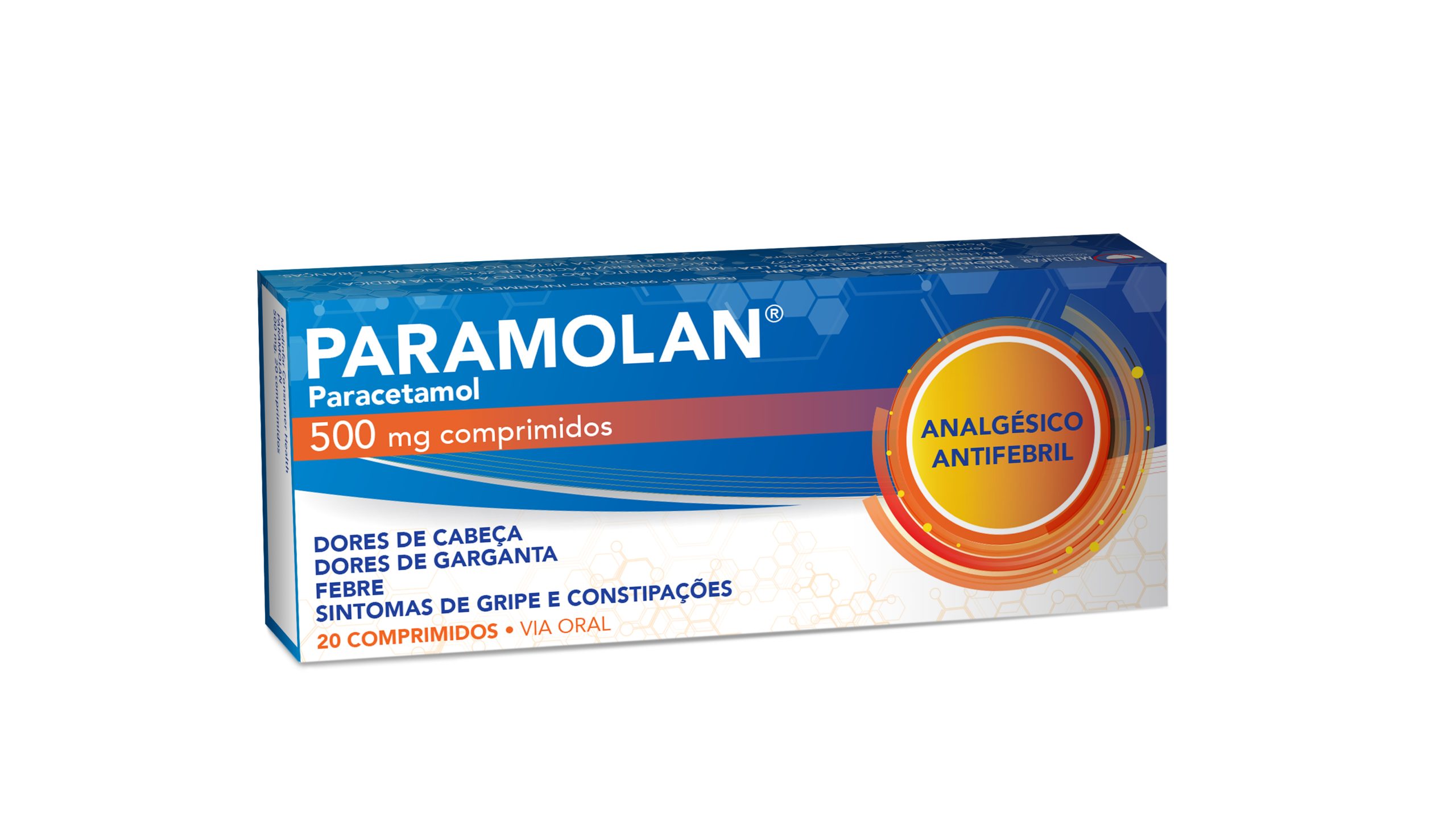 Paramolan , 500 mg Blister 20 Unidade(s) Comp