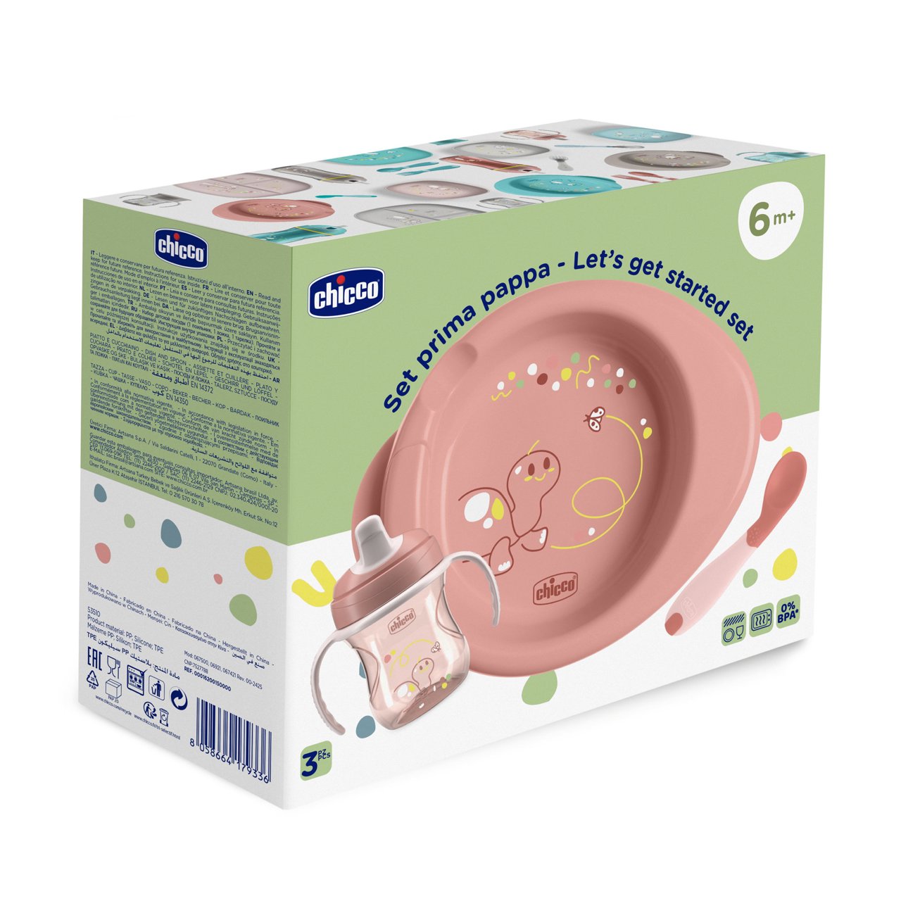 Chicco Conjunto de Papa Rosa 6M+