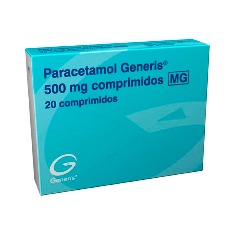 Paracetamol Generis 500mg 20 Comprimidos