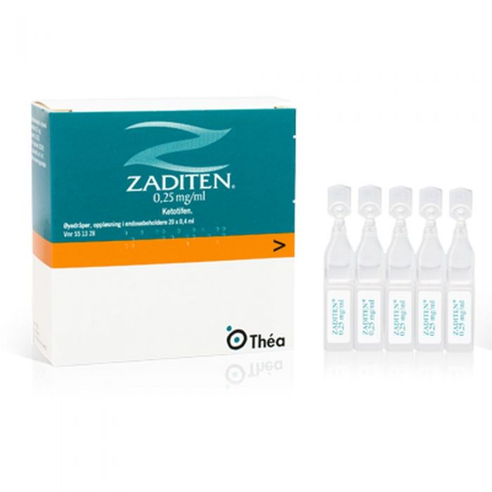 Zaditen 0.1 Mg/0.4 Ml Colírio (X20 Unidoses)