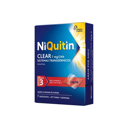 Niquitin Clear 7mg/24h x 14 Sistema Transdérmico