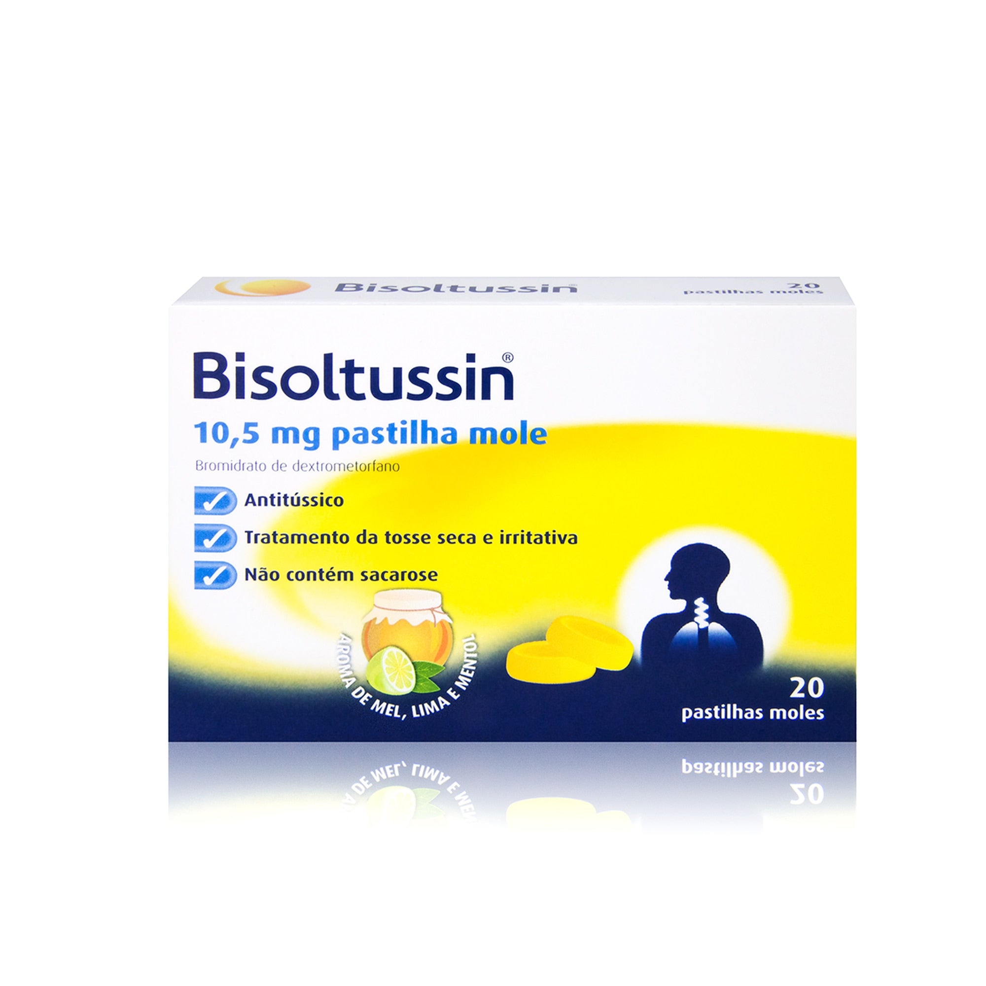 Bisoltussin, 10,5 mg x 20 pastilhas moles