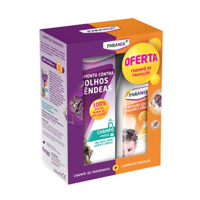 Paranix Champô Tratamento 200ml + Oferta Champô Proteção 200ml