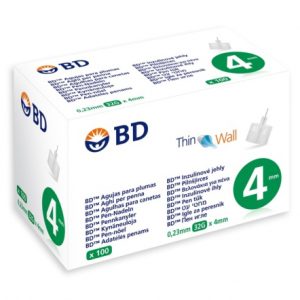 BD Thin Wall Agulhas 4mm X100