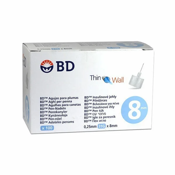 BD Thin Wall Agulhas 8 MM