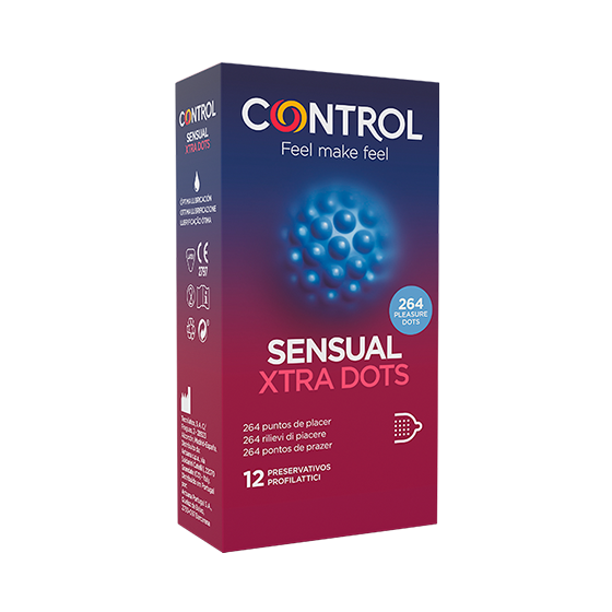 Control 12 Preservativos Sensual Xtra Dots