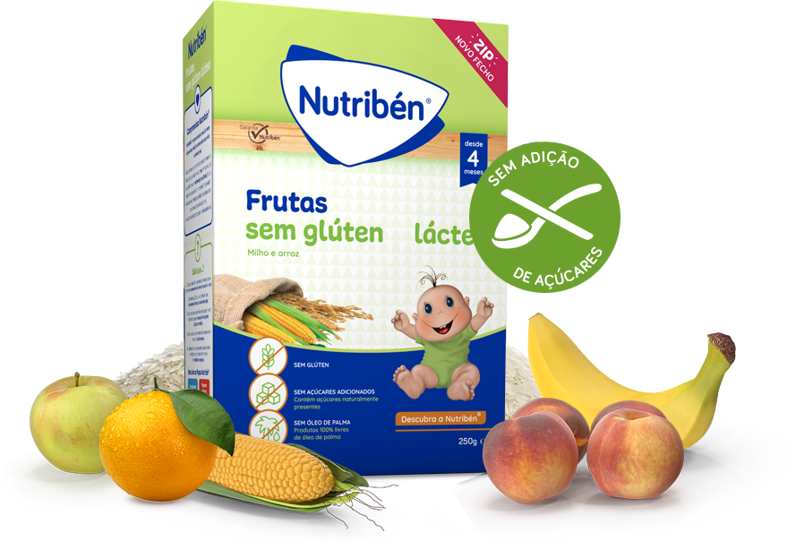 Nutribén Farinhas Fruta Lactea Sem Gluten 250g