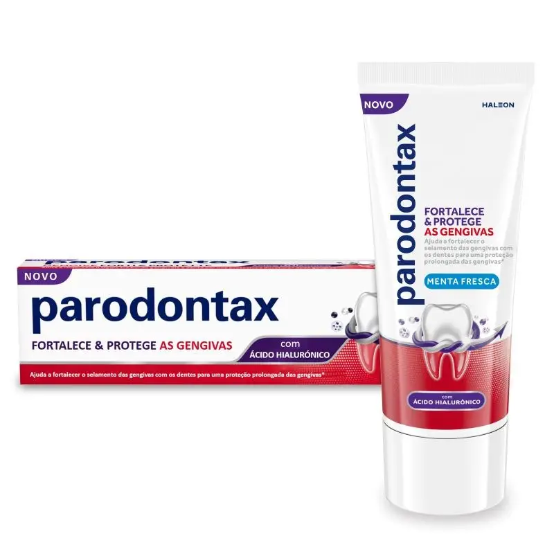 Parodontax FORTALECE & PROTEGE as GENGIVAS Pasta dentífrica com ácido hialurónico