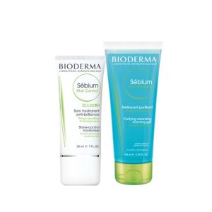 Bioderma Sébium MAT Creme Matificante 30ml + Gel Moussant 100ml Preço Especial