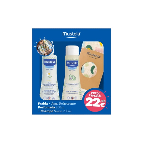 Mustela Kit Higiene com Oferta Fralda de Pano