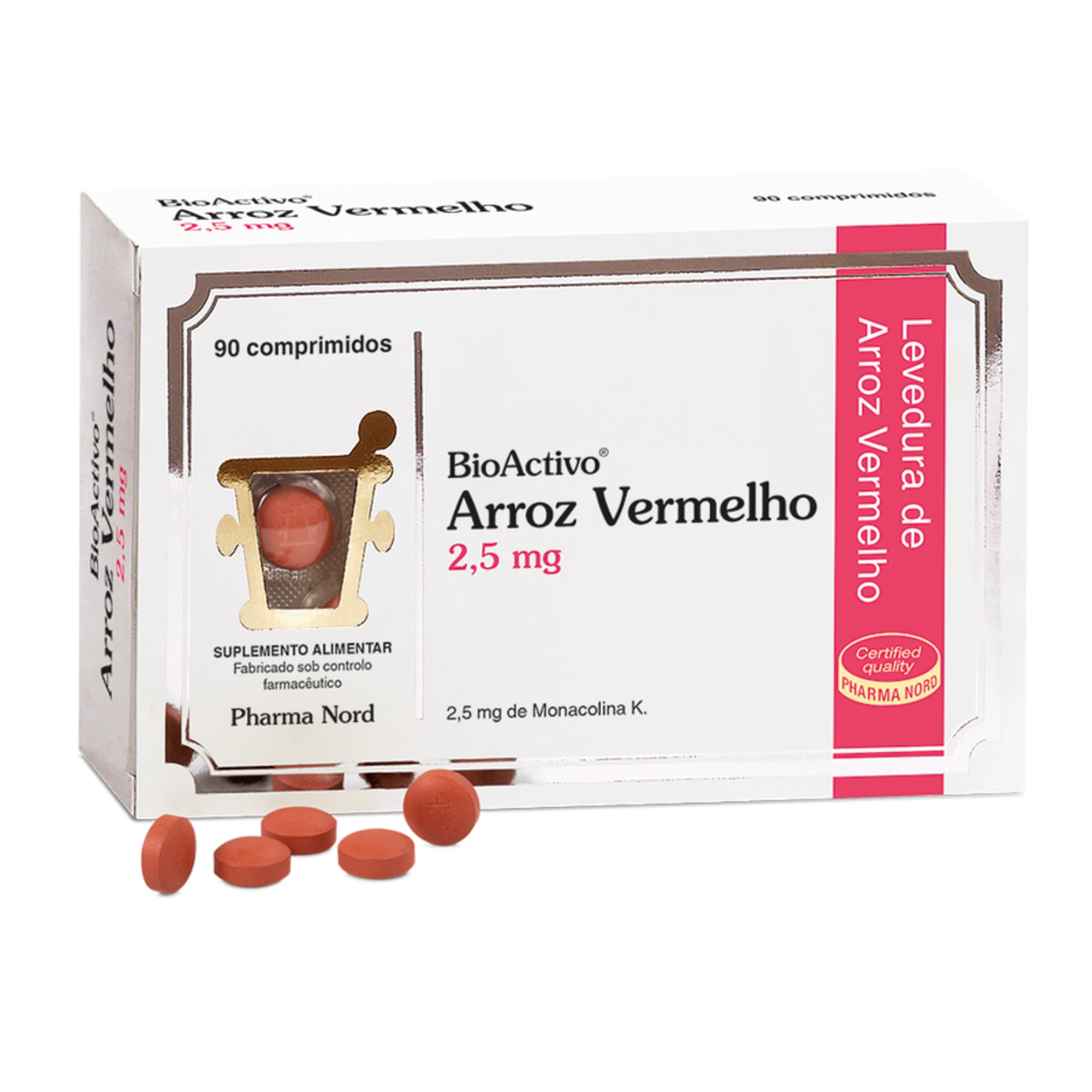 BioActivo Arroz Vermelho 2,5mg CompX90