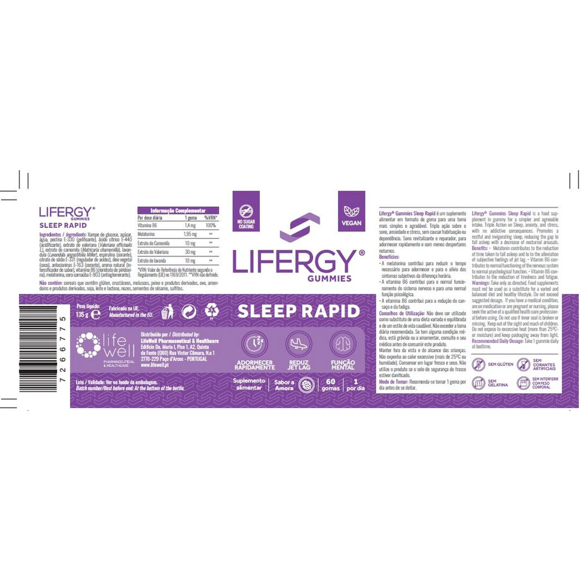 LIFERGY Sleep Rapid 60 Gomas - Image 2