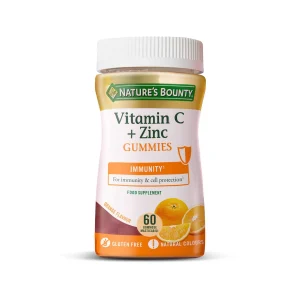 Natures Bounty Vitamina C+Zinco 60 Gomas