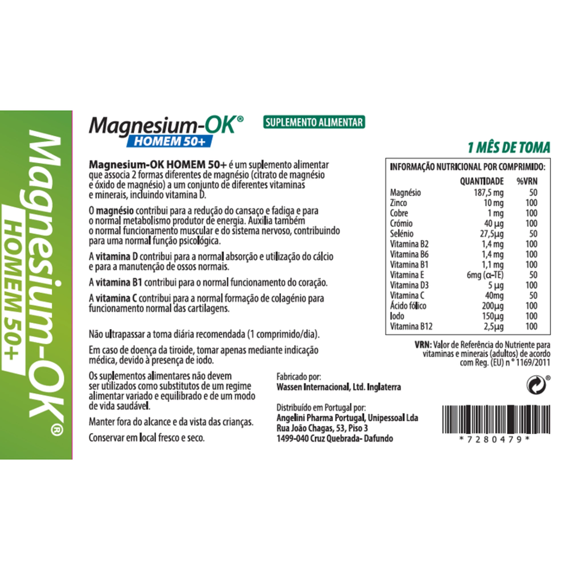 Magnesium-Ok Homem 50+ 30 Comprimidos - Image 3