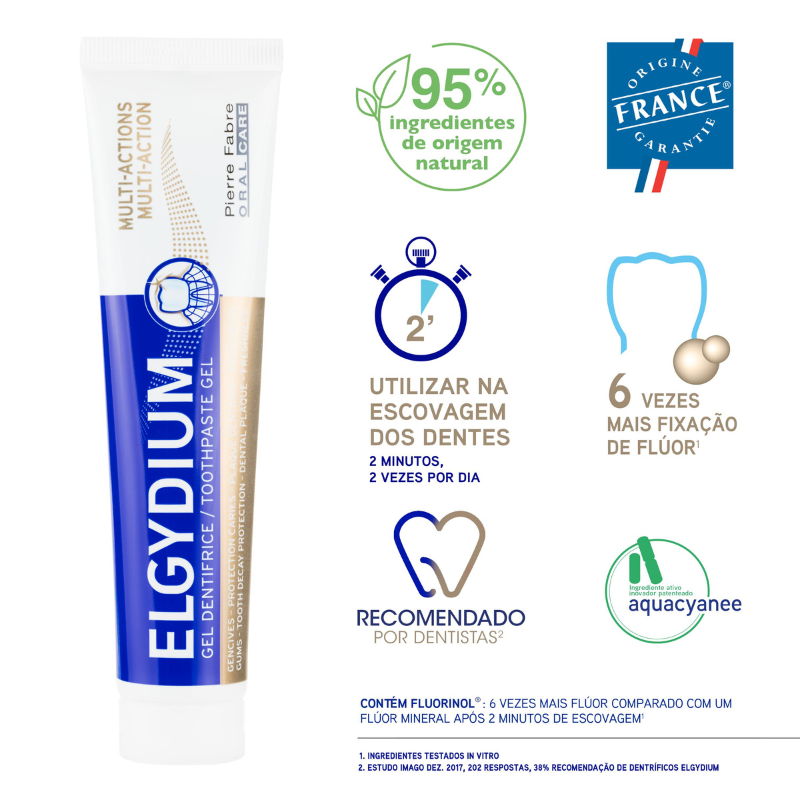Elgydium Multi-Action Gel Dentífrico de Ação Completa 75ml