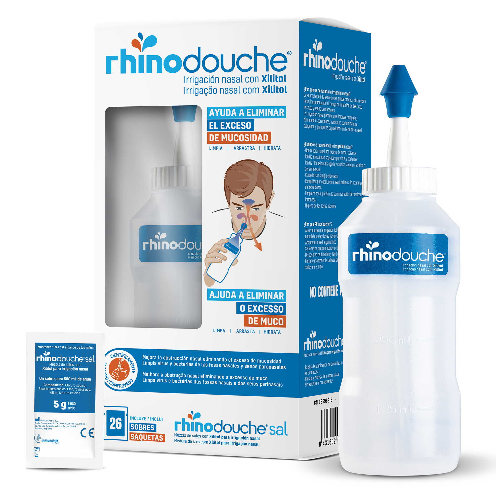Rhinodouche Sistema Lavagem Nasal +26Saquetas