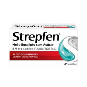 strepfen mel e eucalipto sem acucar 24 pastilhas