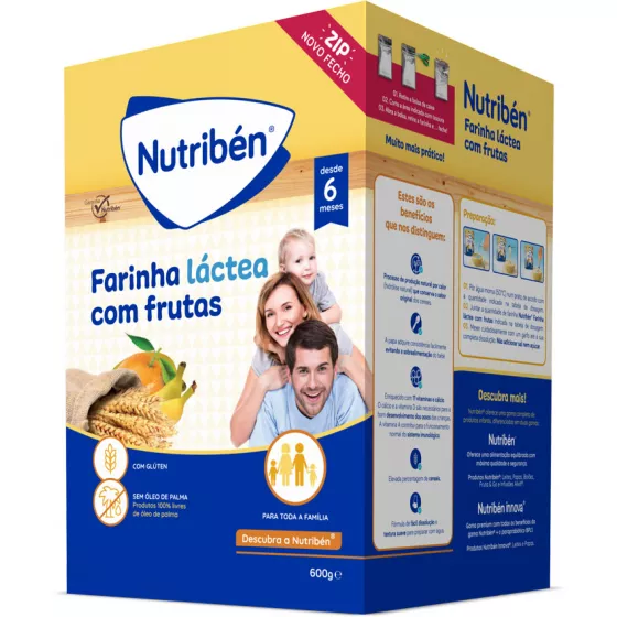 Nutribén Farinha Lactea Com Frutas 600g