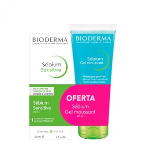 Bioderma Pack Sébium Sensitive 30ml + Gel Moussant 100ml Oferta