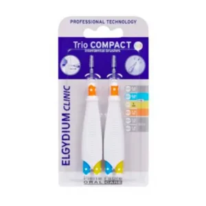 Elgydium Clinic Escovil Trio Compact Espaços Estreitos Mistos 2 unidades