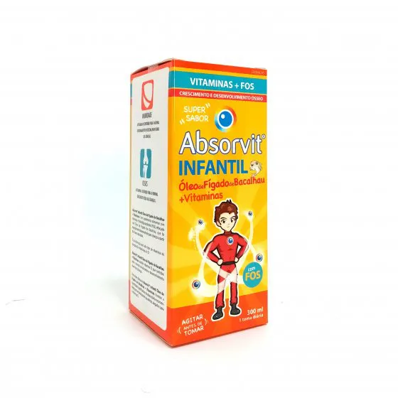 Absorvit Infantil Óleo Fígado de Bacalhau + Vitaminas 300ml