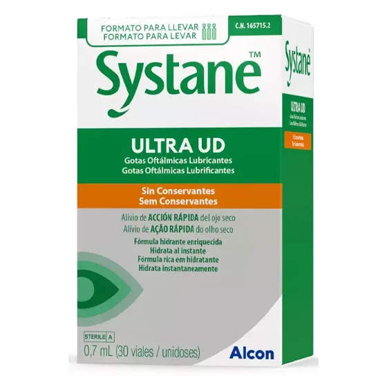 Systane Ultra Unidose Gotas Oftálmicas Lubrificantes 0,7ml 30 unidades 1 Systane Ultra Unidose Gotas Oftálmicas Lubrificantes 0,7ml 30 unidades