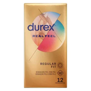 Durex® Real Feel 12 Preservativos