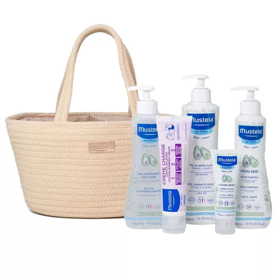 Mustela Kit Cesta Essenciais Bebe Taupe