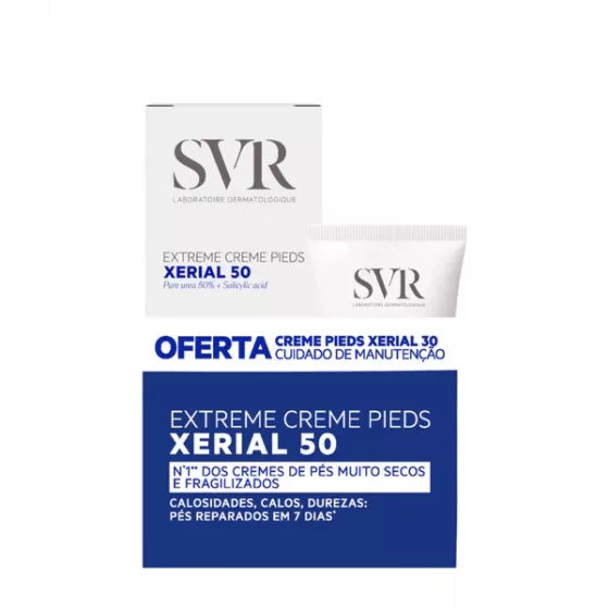 SVR Xerial 50 Creme De Pés 50ml + Oferta Xerial 30 50ml