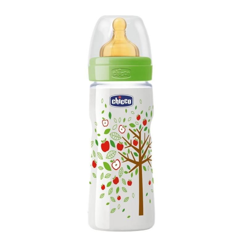 Chicco Well-Being Biberão Látex Neutro 4M+ (330 mL)