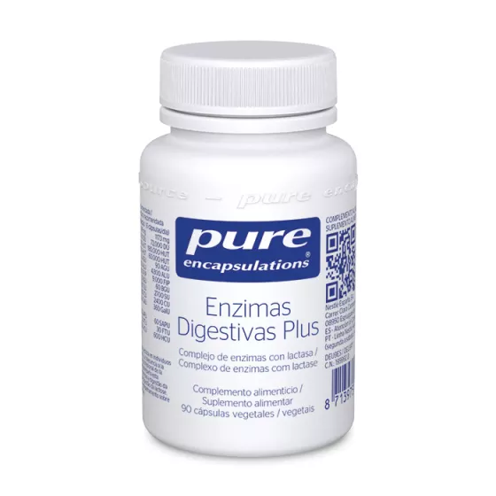 Pure Encapsulations Enzimas Digestivas Plus 90 Cápsulas