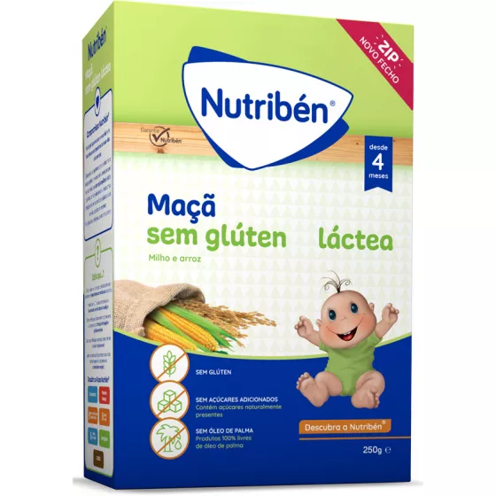 Nutribén Papas Maça Láctea 250g