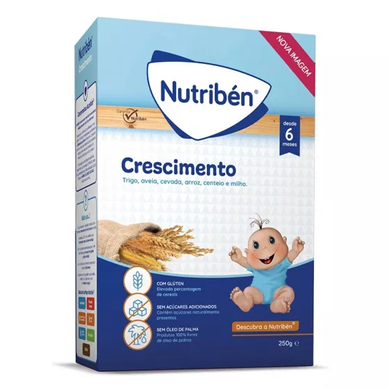 Nutribén Papa Crescimento Não Láctea 6m+ 250g