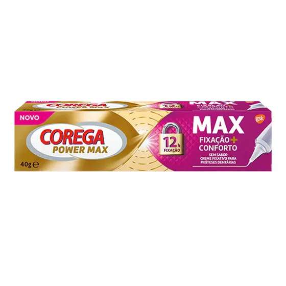 Corega Power Max Creme de Fixação e Conforto 40g