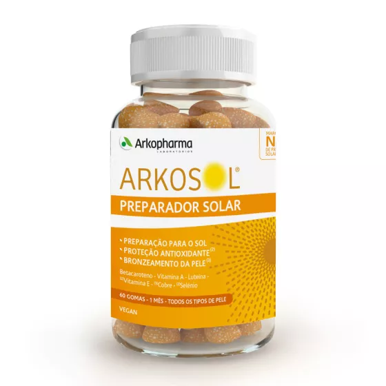 Arkosol Preparador Solar 60 Gomas