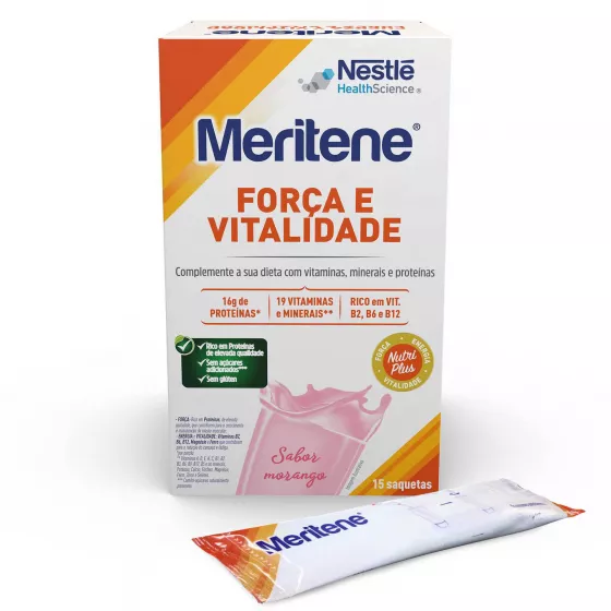 Meritene Morango Cart Po X 15 pó saq