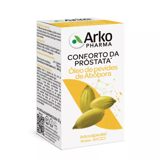 Arkocápsulas Óleo de Pevides de Abóbora 50 Cápsulas