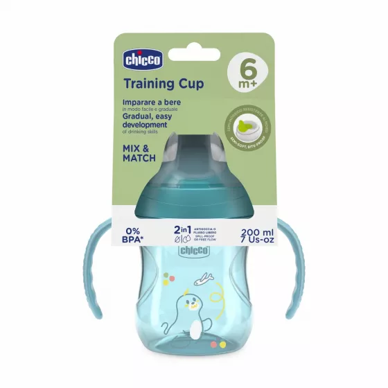 Chicco Copo de Aprendizagem Azul 6M+