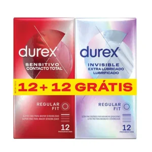 Durex Invis Extr Lub+Sens Cont Tot12+12