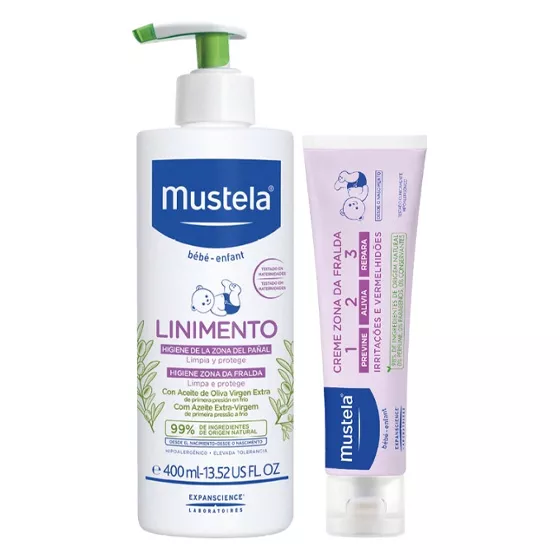 Mustela Bebé Linimento + Creme Muda da Fralda 1,2,3